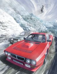 Rule 34 | 2boys, aircraft, car, chasing, commentary request, dark skin, goddamn (1990), helicopter, highres, hood, hood up, jettoburikku, lancia (brand), lancia 037, looking to the side, motion blur, motor vehicle, mountain, multiple boys, partial commentary, peugeot, peugeot 205, race vehicle, racecar, racing, rally car, snow, vehicle chase, vehicle focus