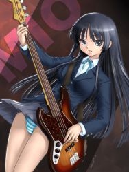 Rule 34 | 00s, 1girl, akiyama mio, artist request, guitar, instrument, k-on!, kyoto animation, school uniform, solo, tagme