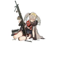 Rule 34 | 1girl, ammunition, ammunition belt, belt-fed, black gloves, blush, closed mouth, coat, cross, full body, general-purpose machine gun, girls&#039; frontline, glasses, gloves, grey hair, gun, hair ornament, hair over one eye, hk21, hk21 (girls&#039; frontline), holding, holding gun, holding weapon, jewelry, leaning, leaning to the side, legs, long hair, looking at viewer, machine gun, on floor, purple eyes, red scarf, round eyewear, scarf, shells, sitting, sleeveless, solo, thigh strap, torn clothes, transparent background, twintails, weapon, xiao chichi