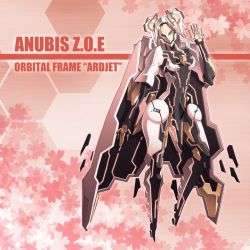Rule 34 | 00s, ardjet, character name, fumizuki homura, mecha, no humans, pink theme, robot, solo, text focus, zone of the enders