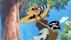 Rule 34 | 1boy, animated, animated gif, bag, jolly roger, long nose, looping animation, one piece, source request, tagme, usopp