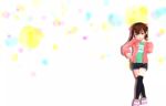 Rule 34 | 1girl, animated, blush, brown hair, copyright request, dancing, flat chest, hoodie, short shorts, shorts, siy (siyu56jp), sneakers, solo, tagme, thighhighs, twintails, video