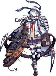 Rule 34 | 1girl, animal ears, armor, fake animal ears, full body, hair ornament, hair over one eye, hand in pocket, hood, hood up, hooded jacket, imabari (oshiro project), jacket, k-suwabe, neckerchief, official art, oshiro project:re, oshiro project:re, rabbit ears, red eyes, scarf, school uniform, shoulder armor, solo, sweater, thighhighs, transparent background, white hair