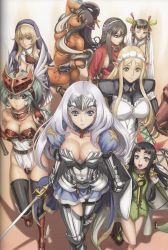 Rule 34 | 10s, 6+girls, absurdres, annelotte, annelotte (queen&#039;s blade), annelotte (queen's blade), armor, ass, bikini armor, black hair, blue eyes, braid, breasts, china dress, chinese clothes, cleavage, curvy, dark-skinned female, dark skin, dress, eiwa, elbow gloves, freckles, gloves, green eyes, green hair, highleg, highleg leotard, highres, holding, holding sword, holding weapon, knight princess annelotte, large breasts, leotard, long hair, luna luna (queen&#039;s blade), mirim, multiple girls, navel, pointy ears, purple hair, queen&#039;s blade, queen&#039;s blade rebellion, red eyes, revealing clothes, sainyang (queen&#039;s blade), shiny skin, siblings, sigui (queen&#039;s blade), sisters, sword, tarnyang (queen&#039;s blade), thighhighs, twin braids, twins, underboob, vante, weapon, white leotard, wide hips, yuit (queen&#039;s blade)