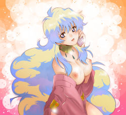 Rule 34 | + +, 00s, 1girl, bad id, bad pixiv id, bare shoulders, breasts, cross-shaped pupils, cum, earrings, jewelry, large breasts, long hair, looking at viewer, multicolored hair, necklace, nia teppelin, nipples, smile, solo, symbol-shaped pupils, tengen toppa gurren lagann, very long hair, yukimitsuki