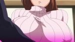 Rule 34 | 10s, animated, bouncing breasts, breasts, brown hair, bursting breasts, hhh triple ecchi, huge breasts, inverted nipples, konami (hhh triple ecchi), nipples, open mouth, sleep molestation, sleeping, sound, sweater, undressing, video