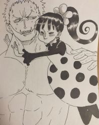 Rule 34 | 1boy, 1girl, age difference, brother and sister, charlotte flampe, charlotte katakuri, one piece, siblings, size difference, smile