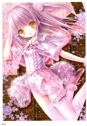 Rule 34 | 1girl, absurdres, capelet, caplet, dreemers, dress, floating hair, frilled thighhighs, frills, hand in pocket, highres, long hair, looking at viewer, neck ribbon, open mouth, original, panties, pink footwear, pink hair, pink ribbon, ribbon, see-through, shoes, sleeveless, sleeveless dress, solo, thighhighs, tinker bell (pixiv 10956015), underwear, white panties, white thighhighs, yellow eyes