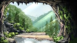 Rule 34 | cave, meron 2770, mountain, no humans, original, scenery, water