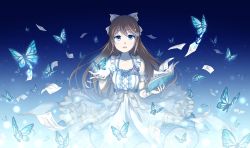 Rule 34 | 1girl, anata no risou no heroine, aqua bow, aqua eyes, arm garter, arm ribbon, artist name, artist request, bare shoulders, blue bow, blue butterfly, blue eyes, blue sky, blush, book, bow, bracelet, breasts, brown hair, bug, butterfly, cloud, collarbone, cross-laced clothes, cross-laced dress, dress, dress bow, drop earrings, earrings, female focus, flower, flower bracelet, frilled dress, frills, hair between eyes, hair bow, hair ornament, hairclip, half updo, halter dress, halterneck, highres, holding, holding book, insect, jewelry, long hair, looking at viewer, love live!, love live! nijigasaki high school idol club, love live! school idol festival, miniskirt, necklace, night, night sky, osaka shizuku, outdoors, paper, parted lips, pearl bracelet, pearl hair ornament, pearl necklace, pink flower, pink rose, plaid, plaid dress, plaid skirt, pleated, pleated dress, pleated skirt, ponytail, purple flower, purple rose, ribbon, rose, short sleeves, skirt, sky, small breasts, smile, solo, star (symbol), star hair ornament, striped clothes, striped dress, striped skirt, vertical-striped clothes, vertical-striped dress, vertical-striped skirt, white bow, white dress, white ribbon, white skirt, wrist ribbon