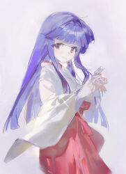 Rule 34 | 1girl, arrow (projectile), blue eyes, blue hair, blunt bangs, blush, closed mouth, furude rika, gradient background, highres, higurashi no naku koro ni, holding, holding arrow, japanese clothes, kimono, light particles, long sleeves, looking at viewer, sidelocks, simple background, sketch, smile, solo, standing, tian (my dear), wide sleeves