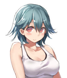 Rule 34 | 10s, 1girl, bare shoulders, blush, breasts, chemise, cleavage, collarbone, female focus, grey hair, kantai collection, large breasts, looking at viewer, red eyes, solo, takao (kancolle), upper body, zenn