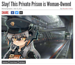 Rule 34 | 1girl, arknights, black hat, closed mouth, dragon horns, earrings, english text, hat, highres, horns, indoors, jewelry, looking at viewer, newspaper, official alternate costume, photo-referenced, police hat, prison, saria (arknights), saria (the law) (arknights), sharktuna, solo, upper body, yellow eyes