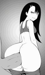 Rule 34 | 1boy, 1girl, anal, animated, animated gif, ass, ass focus, black hair, bouncing ass, breasts, brown eyes, curvy, dark-skinned male, dark skin, gym, gym shirt, gym uniform, highres, huge ass, huge penis, ijiranaide nagatoro-san, large penis, looking back, medium breasts, nagatoro hayase, naughty face, penis, sex, shirt, standing, standing sex, stomach bulge, testicles, thick thighs, thighs, wide hips, zonen404
