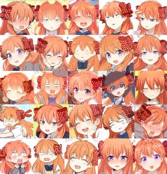 Rule 34 | &gt;:o, &gt; &lt;, 10s, 1girl, :o, bad id, bad twitter id, blush, chart, closed eyes, collage, creatures (company), expressions, game freak, gekkan shoujo nozaki-kun, gen 1 pokemon, hair ribbon, mery (yangmalgage), nintendo, orange hair, paras, pokemon, pokemon (creature), purple eyes, ribbon, sakura chiyo, school uniform, shaded face, simple background, solid circle eyes, sweat, sweatdrop, sweater vest, unamused, v-shaped eyebrows
