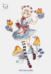 Rule 34 | 3girls, alice margatroid, apron, bandages, black socks, blonde hair, blood, blood on face, blue dress, blue eyes, book, bow, bucket, capelet, character name, club (shape), commentary, copyright name, diamond (shape), dress, ekita kuro, english commentary, flower, frilled apron, frilled hairband, frills, hair bow, hairband, hand up, heart, highres, holding, holding book, holding bucket, holding paintbrush, jack-o&#039;-lantern, keyhole, kneehighs, leaf, lolita hairband, long sleeves, looking at viewer, mary janes, multiple girls, mushroom, neck ribbon, open mouth, paintbrush, petticoat, puffy short sleeves, puffy sleeves, red bow, red flower, red footwear, red hairband, red ribbon, red rose, red sash, ribbon, rose, sash, shanghai doll, shoes, short hair, short sleeves, single kneehigh, single sock, single thighhigh, socks, spade (shape), stitches, thighhighs, thighs, thorns, torn clothes, torn legwear, touhou, waist apron, white apron, white capelet, white legwear