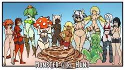 Rule 34 | 6+girls, abs, absurdres, animal ears, animal print, artist request, barefoot, bikini, black male swimwear, black swim trunks, blonde hair, bodysuit, breasts, cameltoe, cat ears, claws, cleft of venus, cow ears, cow print, crossdressing, dark-skinned female, dark skin, diving suit, dryad, embarrassed, exhibitionism, feathers, feet, flying, glasses, green eyes, green hair, harpy, highres, horns, lamia, large areolae, large breasts, leaf, male swimwear, male swimwear challenge, micro bikini, monster girl, multicolored hair, multiple girls, mushroom girl, nipple slip, nipples, nude, plant hair, pointy ears, public indecency, puffy nipples, pussy, red eyes, red hair, reptile girl, revealing clothes, reverse outfit, scales, simple background, skinny, slime girl, small areolae, small breasts, snake tail, string bikini, sunglasses, swim trunks, swimsuit, tail, thick thighs, thighs, toes, topless, tree, wetsuit, white hair