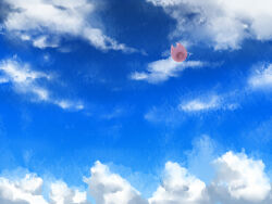 Rule 34 | cloud, digimon, digimon adventure, floating, hat, no humans, objects only, sad, sky