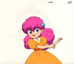 Rule 34 | 1990s (style), akazukin chacha, marin (marine-sky-earth), open mouth, pink hair, retro artstyle, standing, tagme