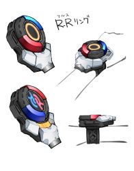 Rule 34 | accessories, clenched hand, concept art, glowing, hero-san to moto onna kanbu-san, multiple views, official art, rapid rabbit, science fiction, somechime (sometime1209), tokusatsu, watch, white background, wristwatch