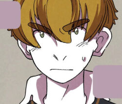 Rule 34 | green eyes, hooky, manga page, official art, orange hair, pale skin, willian (hooky)