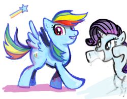 Rule 34 | image sample, my little pony, my little pony: friendship is magic, pixiv sample, rainbow dash, rarity (my little pony), sukaponta, tagme