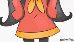 Rule 34 | 1girl, animated, animated gif, ascot, ashley (warioware), black hair, dancing, hands on own hips, head out of frame, long hair, long sleeves, nintendo, onimotsu matarou, pantyhose, solo, source request, twintails, warioware, wide sleeves