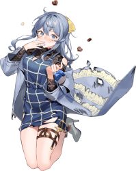 Rule 34 | 1girl, blue coat, blue dress, blue eyes, blue hair, blush, boots, box, buttons, candy, chocolate, chocolate heart, coat, dress, drew (drew213g), food, gift, gift box, gotland (kancolle), hair between eyes, heart, high heel boots, high heels, kantai collection, long sleeves, medium hair, mole, mole under eye, official art, solo, torn clothes, torn coat, torn dress, transparent background, valentine, white footwear