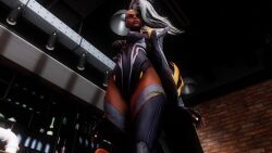 1girl 3d animated audible_music breasts dancing dark-skinned_female dark_skin from_below marvel solo sound storm_(x-men) tagme video virt-a-mate white_hair x-men