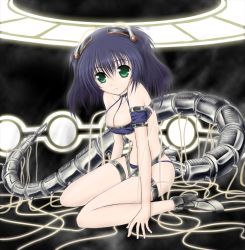 Rule 34 | black hair, breasts, cleavage, duel monster, green eyes, highres, proto-cyber dragon, short hair, tail, twintails, yu-gi-oh!, yuu-gi-ou, yu-gi-oh! duel monsters, zheyi parker