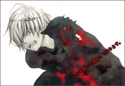 Rule 34 | 00s, 1boy, belphegor (reborn), blood, crown, fang, injury, katekyo hitman reborn!, lowres, male focus, misteor, monochrome, open mouth, shirt, simple background, solo, spot color, striped clothes, striped shirt