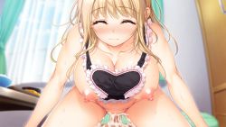 Rule 34 | 1girl, apron, blonde hair, blurry, blurry background, blush, breasts, breasts out, censored, closed eyes, closed mouth, cowgirl position, cum, cum in pussy, curtains, embarrassed, from below, game cg, girl on top, groin, happy, happy sex, hozumi kaoru, huge breasts, incest, indoors, itsu made mo musuko no mama ja irarenai! sewazuki aoi kaa-san no muchimuchi oppai ni amaete ippai shasei shitai!, legs, long hair, lying, mosaic censoring, mother and son, naked apron, nipples, no panties, original, cum overflow, penis, pov, pussy, sex, smile, straddling, takasato aoi, thighs, vaginal, window