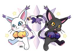 Rule 34 | animal ears, blacktailmon, cat, cat ears, digimon, digimon (creature), gloves, highres, holy ring, jewelry, ring, tail, tailmon