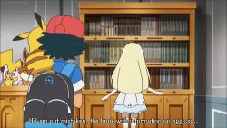 Rule 34 | animated, animated gif, ash ketchum, blonde hair, book, clefairy, creatures (company), eevee, game freak, gen 1 pokemon, gen 4 pokemon, hobbes (pokemon), lillie (pokemon), lowres, nintendo, open book, pikachu, pokemon, pokemon (anime), pokemon (creature), pokemon sm (anime), reading, rotom, rotom dex, subtitled