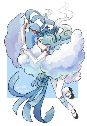 Rule 34 | 1girl, altaria, creatures (company), flying miku (project voltage), game freak, gen 3 pokemon, hatsune miku, highres, nintendo, official alternate costume, pokemon, pokemon (creature), project voltage, vocaloid, yuxiao o