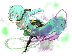 Rule 34 | bad id, bad pixiv id, green eyes, green hair, hatsune miku, sky0211, solo, twintails, vocaloid