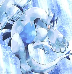 Rule 34 | black eyes, commentary request, creatures (company), dated, fang, game freak, gen 2 pokemon, highres, katkichi, legendary pokemon, looking down, lugia, nintendo, no humans, open mouth, pokemon, pokemon (creature), signature, skin fang, solo, toes, tongue