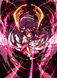 Rule 34 | 10s, 1girl, angry, arrow (projectile), black background, bow, brown eyes, closed mouth, dress, female focus, foreshortening, frilled sleeves, frills, gloves, glowing, glowing weapon, hair bow, highres, holding, holding weapon, kaname madoka, looking at viewer, magical girl, mahou shoujo madoka magica, mahou shoujo madoka magica (anime), page (page1555), pink hair, serious, shaded face, short sleeves, simple background, solo, ultimate madoka, weapon, white bow, white dress, white gloves