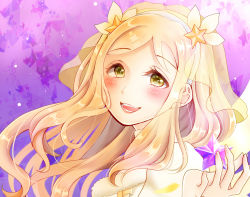 Rule 34 | 1girl, alternate hairstyle, artist name, artist request, blonde hair, blush, bow, bracelet, braid, breasts, brown eyes, crown braid, dress, feathers, female focus, hair ornament, hair rings, hairband, highres, jewelry, long hair, long sleeves, looking at viewer, love live!, love live! school idol festival, love live! sunshine!!, next sparkling!!, oekaki mocan, ohara mari, parted lips, puffy short sleeves, puffy sleeves, shirt, short hair, short sleeves, skirt, small breasts, smile, solo, star (symbol), star hair ornament, white hairband, wings, yellow bow, yellow dress, yellow eyes, yellow feathers