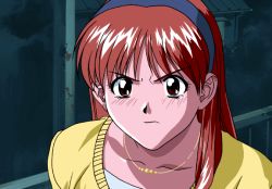 Rule 34 | 1girl, animated, animated gif, asuka (viper), game cg, hairband, jewelry, necklace, slapping, solo, tears, viper, viper ctr