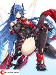Rule 34 | 1girl, breasts, fgsketch, highres, large breasts, long hair, poppi (xenoblade), poppi qtpi (xenoblade), solo, very long hair, xenoblade chronicles (series), xenoblade chronicles 2, yellow eyes