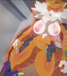 Rule 34 | + +, 1girl, animal ears, armor, aura, bedroom, blush, breasts, cat ears, cat girl, cat tail, claws, crazy eyes, crazy smile, digimon, digimon ghost game, fangs, fur collar, furry, furry female, glowing markings, highres, large breasts, looking at viewer, meicrackmon vicious mode, nipples, pussy, pussy juice, red eyes, screencap, sharp nails, sharp teeth, smile, solo, tail, teeth, thick thighs, thighs, third-party edit, wide hips