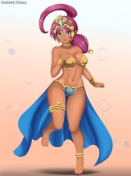 breasts dancer_shantae highres jewelry patdarux shahra shantae shantae_(series) shantae_and_the_pirate&#039;s_curse sonic_(series) sonic_and_the_secret_rings tagme wide_hips