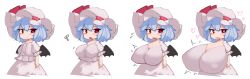 Rule 34 | absurdres, breast expansion, breasts, flat chest, highres, huge breasts, remilia scarlet, tagme, touhou, zakozako y