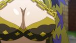 Rule 34 | 1girl, animated, anime screenshot, bikini, brandish mew, breasts, cleavage, fairy tail, green eyes, green hair, large breasts, navel, swimsuit, video