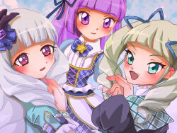 Rule 34 | 3girls, aikatsu!, aikatsu! (series), green hair, kurosaki yomi, multiple girls, shirogane lily