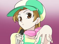 Rule 34 | 00s, cabbie hat, hat, highres, houshakuji renge, microphone, ouran high school host club, solo, vector trace, wallpaper