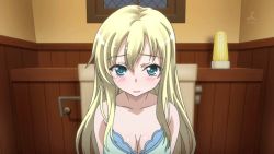 Rule 34 | 10s, animated, animated gif, blonde hair, boku wa tomodachi ga sukunai, breasts, cleavage, kashiwazaki sena