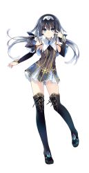 Rule 34 | absurdres, black footwear, black hair, black thighhighs, boots, breasts, cross-laced footwear, date a live, full body, highres, huge filesize, lace-up boots, long hair, looking at viewer, nibelcole, small breasts, smile, thigh boots, thighhighs, transparent background, tsunako, twintails, v, zettai ryouiki