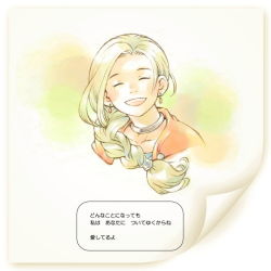 Rule 34 | 1girl, bianca (dq5), blonde hair, braid, cape, comic, dragon quest, dragon quest v, earrings, closed eyes, hair over shoulder, happy, jewelry, noki (hanken), single braid, smile, solo, translation request